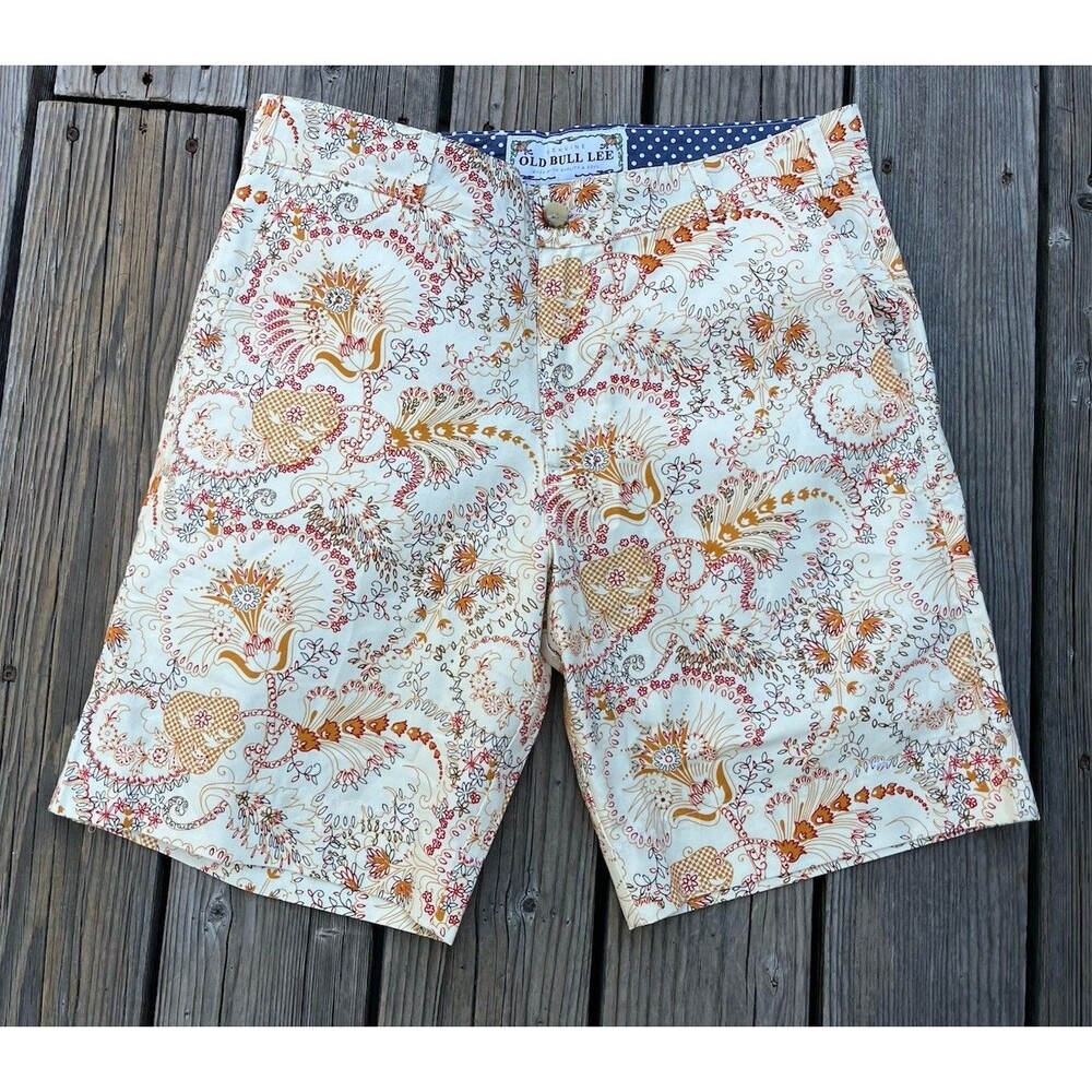 Old Bull Lee Men's 34 Floral Paisley Cotton Shorts